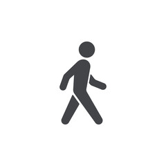 Man walk icon isolated on white background