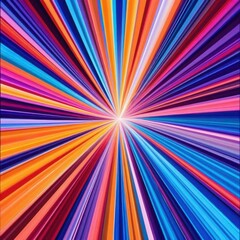 Gradient background with radial lines in blue and green hues. Generated AI