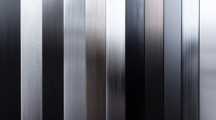 Cool anthracite to metallic silver gradient background, sophisticated and polished.