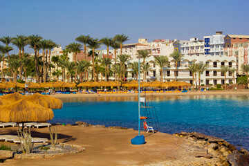 beautiful view of red sea in hurgada , Egypt	