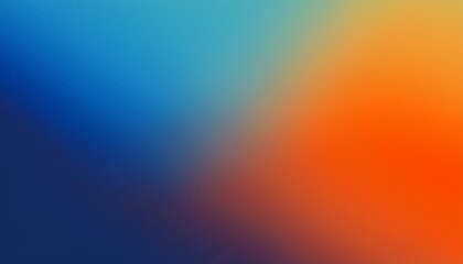 Obraz premium blue and orange gradient background design with grainy noise texture effect web banner design product design and social media banner poster header design