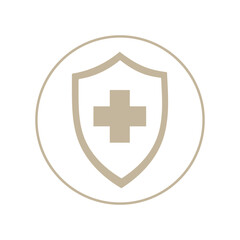 Obraz premium protection icon vector security medicine illustration