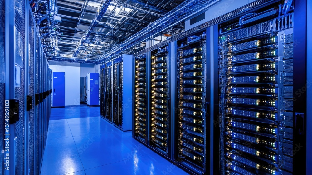 Poster big data cloud integration with multiple ai-powered network channels.
