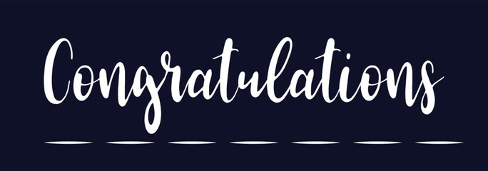 Congratulations handwritten text, vector congrats typographic sign. 1176