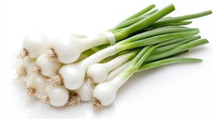 Harvesting spring onions kitchen counter food photography bright background close-up fresh produce