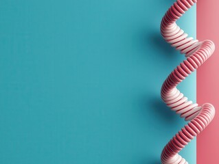 Minimalist visualization of CRISPR geneediting, precision genetic engineering concept
