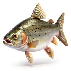 Fototapeta premium fish isolated and background white