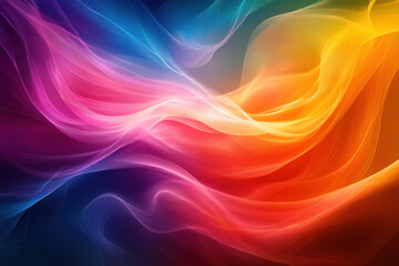 Obraz premium Colorful abstract wallpapers featuring vibrant geometric shapes and gradients creating a mesmerizing visual composition.