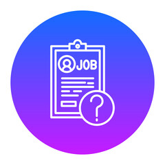 Fototapeta premium Job Vacancy Icon