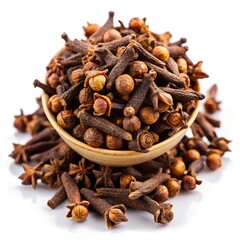 Obraz premium Spice cloves isolated on background white