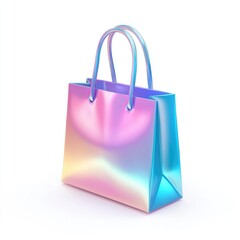 Shopping icon bag in Gradient Colors.
