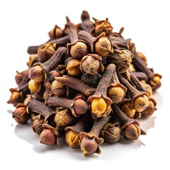 Spice cloves isolated on background white