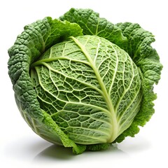 Fototapeta premium cabbage isolated on white background, full depth of field