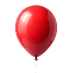 Red Balloon Isolated On White Background