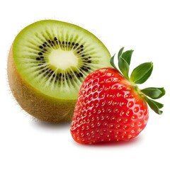 Fresh kiwi and strawberry