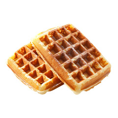 a waffle with syrup on top of it