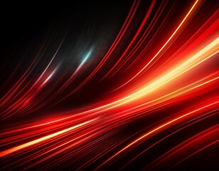 Fototapeta premium abstract dynamic red black background with vibrant light streaks energetic futuristic design modern stylish illustration ideal for tech digital designs glowing lines create sense of speed