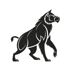 vector illustration of a wolf