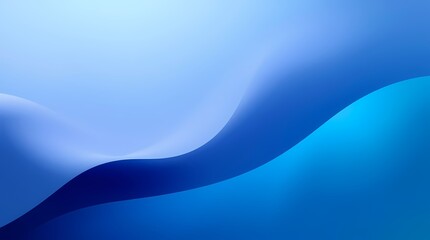 Abstract Blue Waves: A mesmerizing display of flowing blue waves, rendered with smooth gradients and subtle highlights, creating a sense of movement and depth.