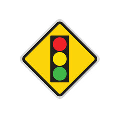 Street light signs symbol on background white. Vector Illustration