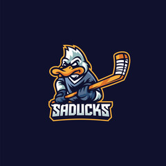 Duck Hockey Logo Template