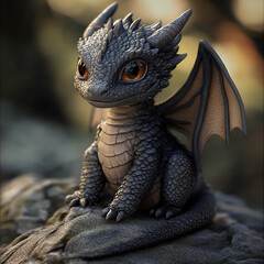 Obraz premium A cute dragon