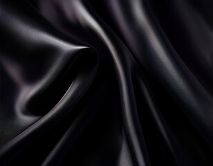 Fototapeta premium elegant black fabric gradient noise grain background with soft folds perfect for design luxury themes or as a texture overlay posters and advertising templates covers banners