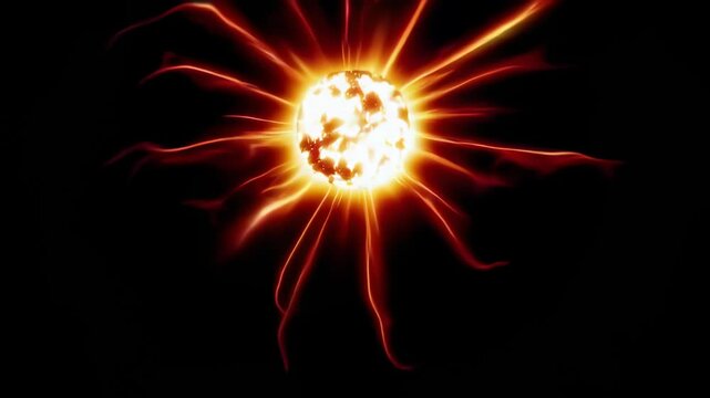 Pulsation of the Solar Storm, Burning Energy