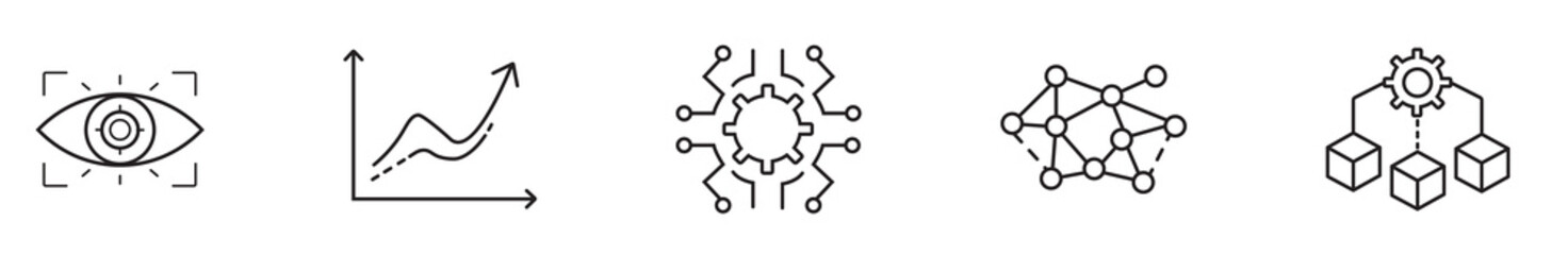 Data Science and Analytics Icon Set