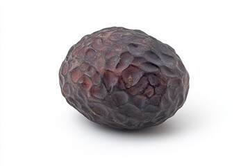 Obraz premium Close up studio shot of a single dry mahogany seed pod on a white surface with soft lighting