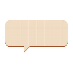 Bubble chat with grid texture