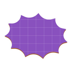 Bubble chat with grid texture