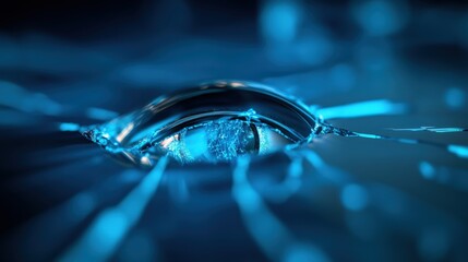 Explosive water splashing eye underwater scene macro photography immersive environment close-up perspective unveiling nature's wonders