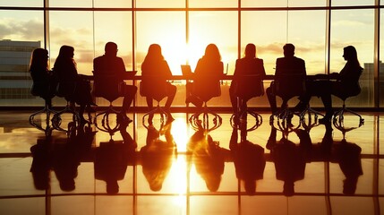 Friendly brainstorming session in a casual business setting