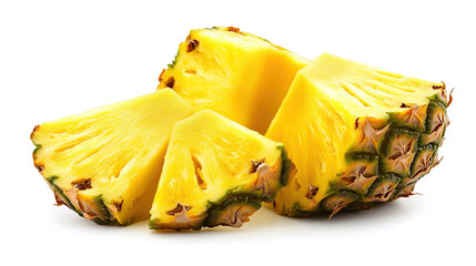Fresh pineapple slices