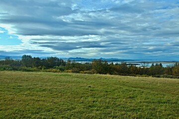 Iceland-outlook of the city Reykjavik and its surrounding