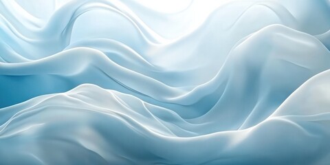 Soft sunlight illuminates gentle waves or ripples in a light blue background, creating a tranquil and serene atmosphere