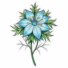 vector illustration of a flower