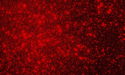 Dark Red bokeh of lights on black background