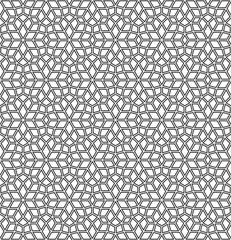 Seamless girih pattern. Girih 6. Traditional Islamic Design. Mosque decoration element. Seamless geometric pattern. Seamless islamic pattern. Background vector illustration. Morocco seamless vector pa