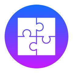 Obraz premium Puzzle Solution Icon