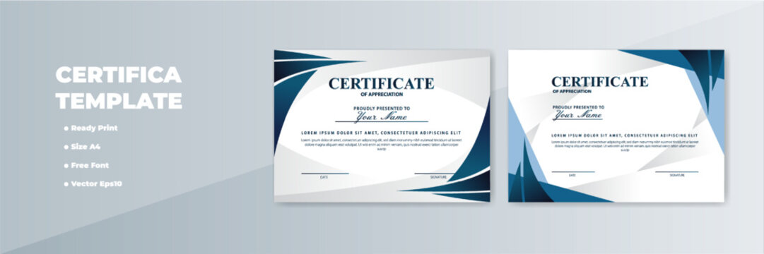Modern Certificate Template Design