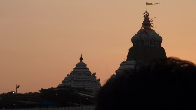 Lord Jgannath Temple Puri during sunset.