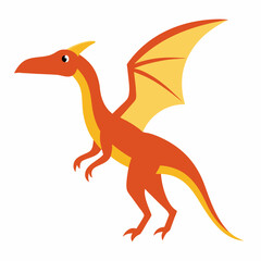 vector illustration of a cartoon dinosaur