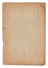 Obraz premium Vintage background of old ancient torn paper texture isolated