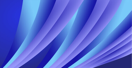 composition of curved and abstract plane shapes with blue gradient tones and matching background colors for visual design needs