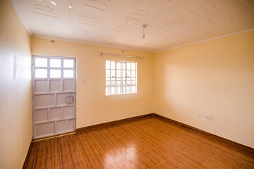 empty room with wooden floor