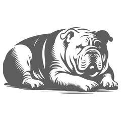 Cute American Bully Butt - Adorable Dog Illustration