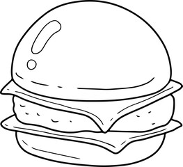 burger outline