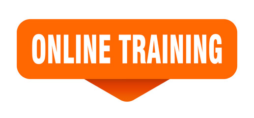 online training sticker. online training sign on transparent background
